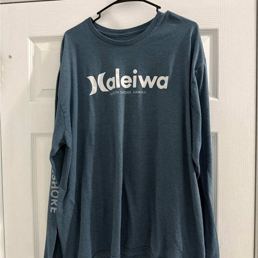 Hurley Haleiwa Exclusive Blue Long Sleeve 2XL